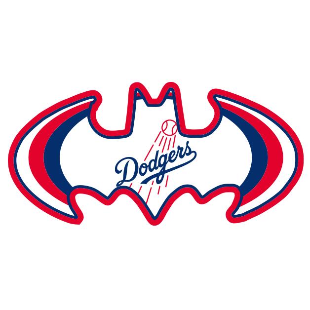 Los Angeles Dodgers Batman Logo DIY iron on transfer (heat transfer)
